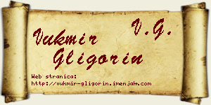 Vukmir Gligorin vizit kartica